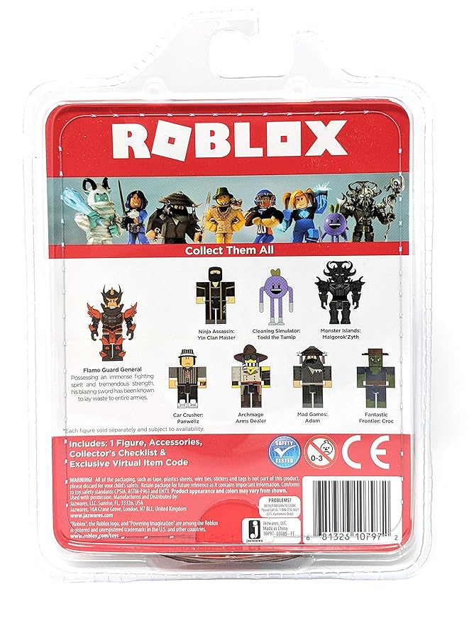 Roblox Flame Guard General Single Figure Core Pack With Exclusive Virtual Item Code - 