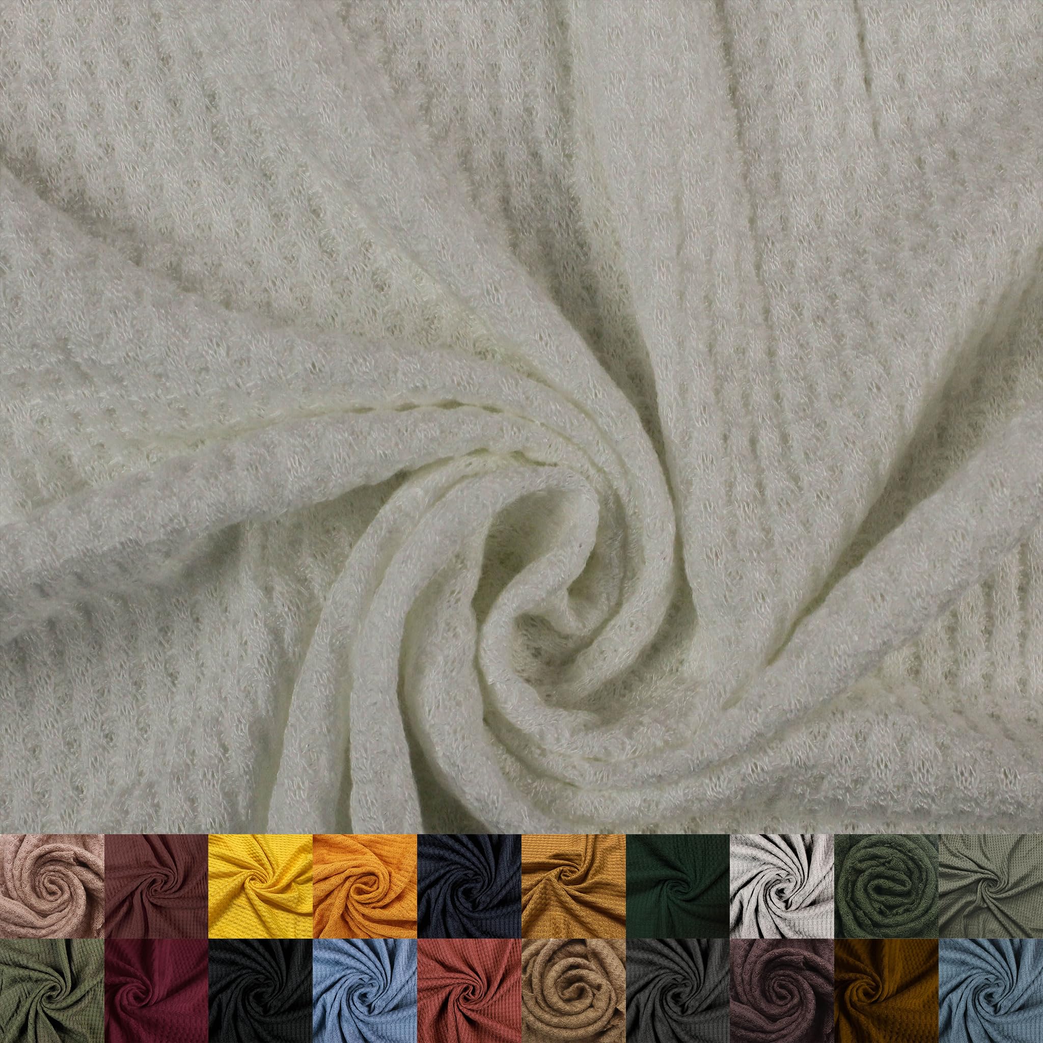 Texco Inc 59" Wide Rayon Spandex Waffle Open Knit