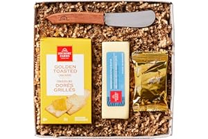 Hickory Farms Snack & Sweet Gift Box | Small Gift Box | Cheese Sampler | Gourmet Food Gift Basket Perfect For Family, Birthda