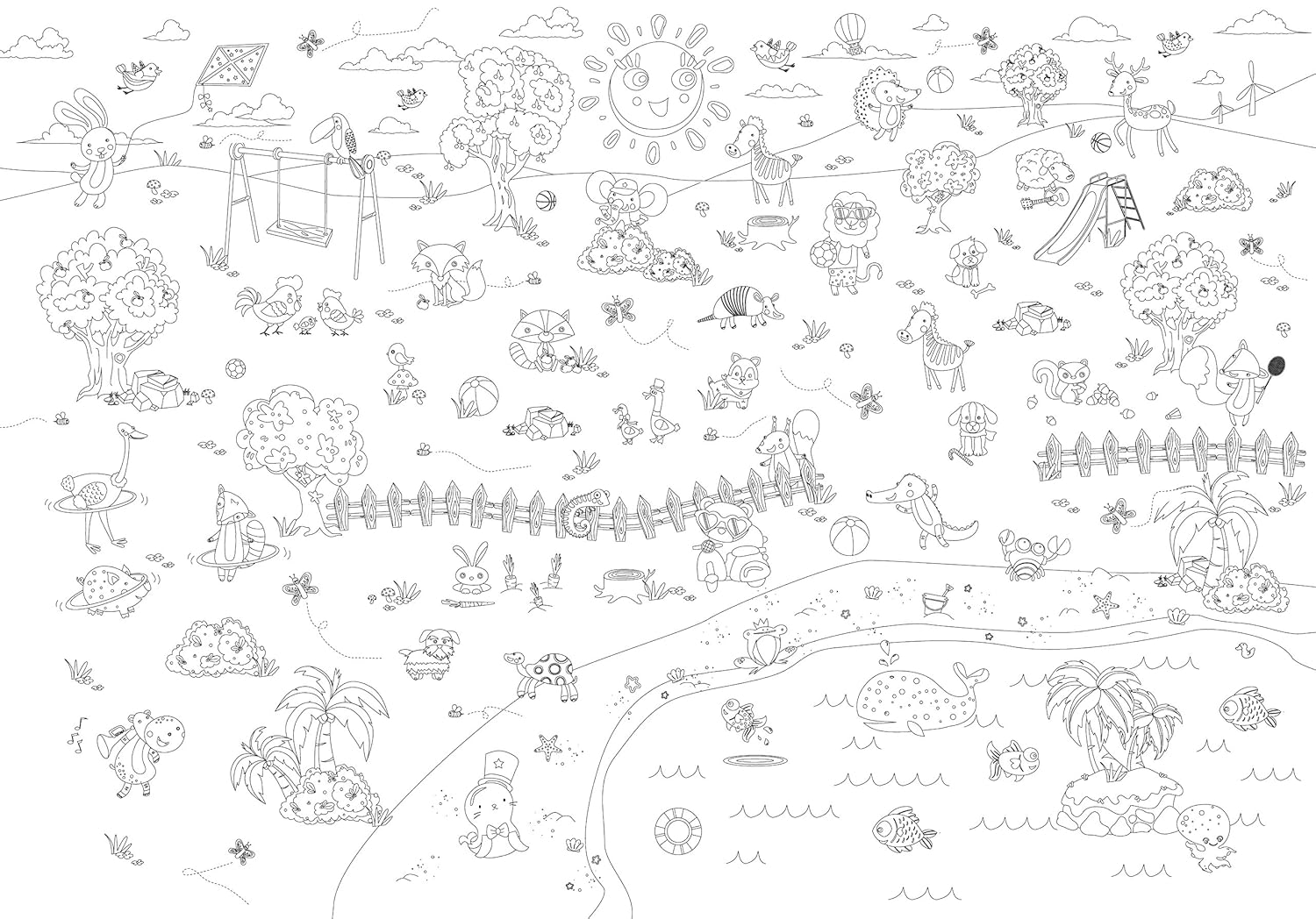 Best coloring thanksgiving table cloth