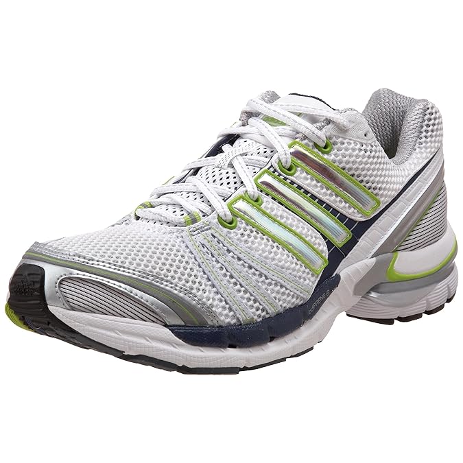 Adidas Men's Adistar Ride 2 Running Shoe, Running White/Radiant Green/Metallic Silver, 15 M US 