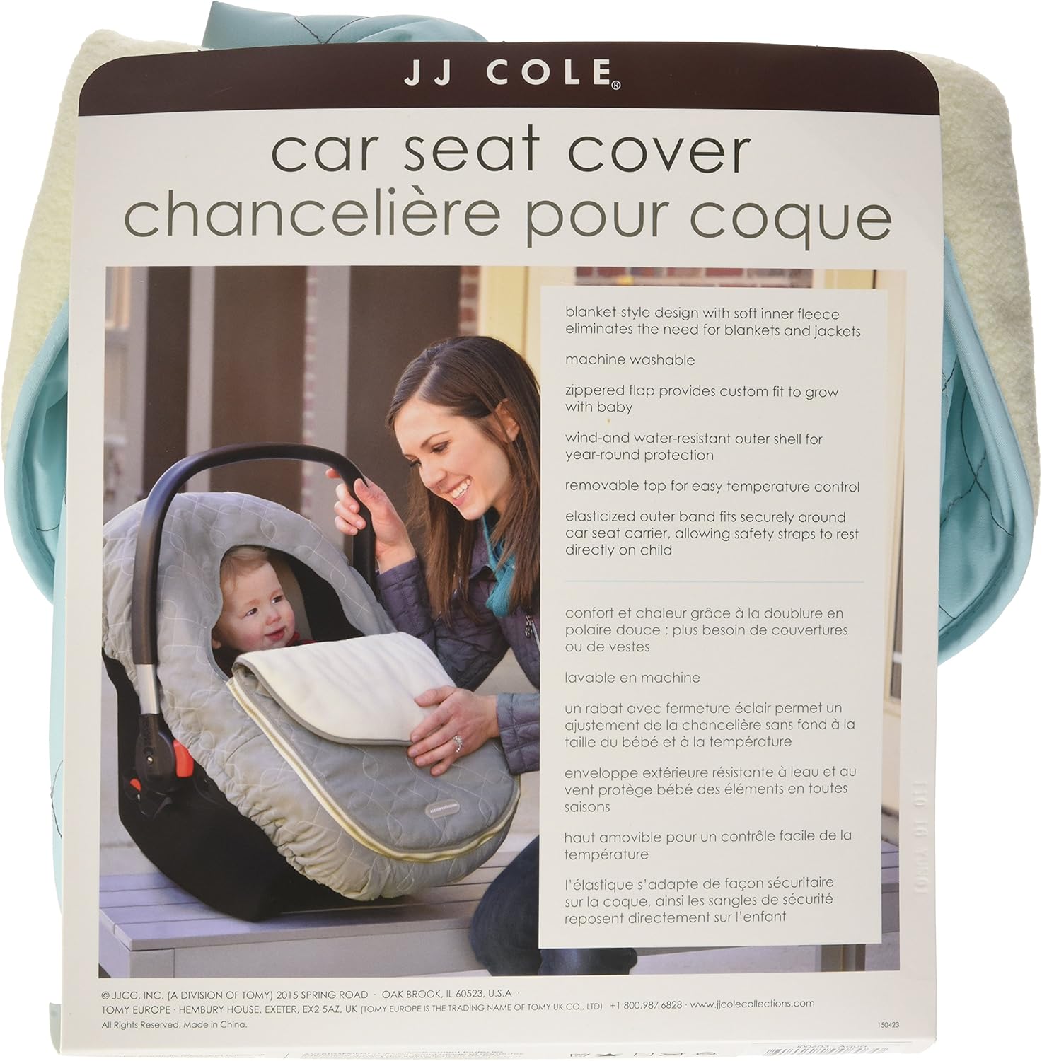 jj cole car seat cover safety