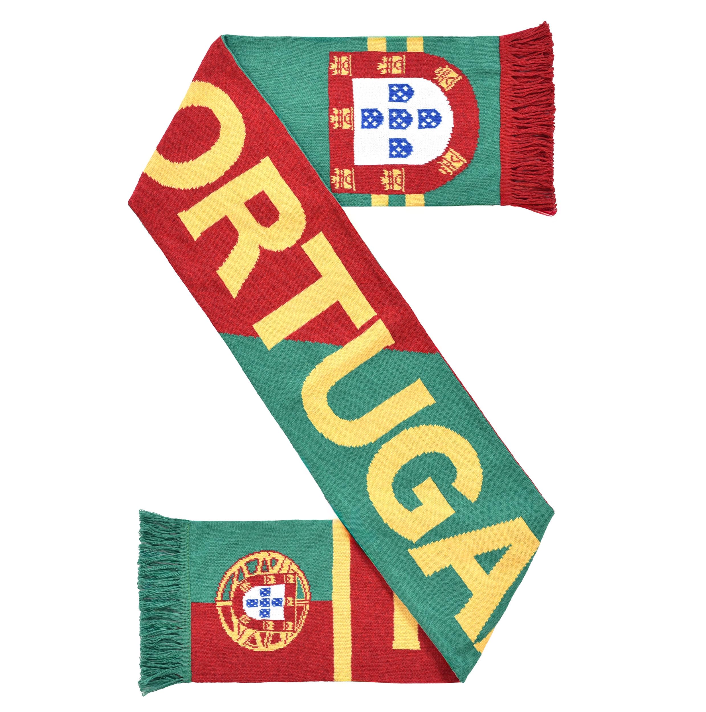 Euroscarves Portugal Recycled Cotton Soccer Knit Scarf, Made in Portugal