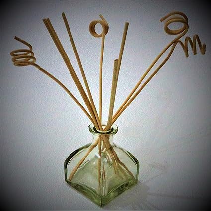The Retailer House Glass Bottle with 8-Piece Reed Sticks, 100ml (Clear)
