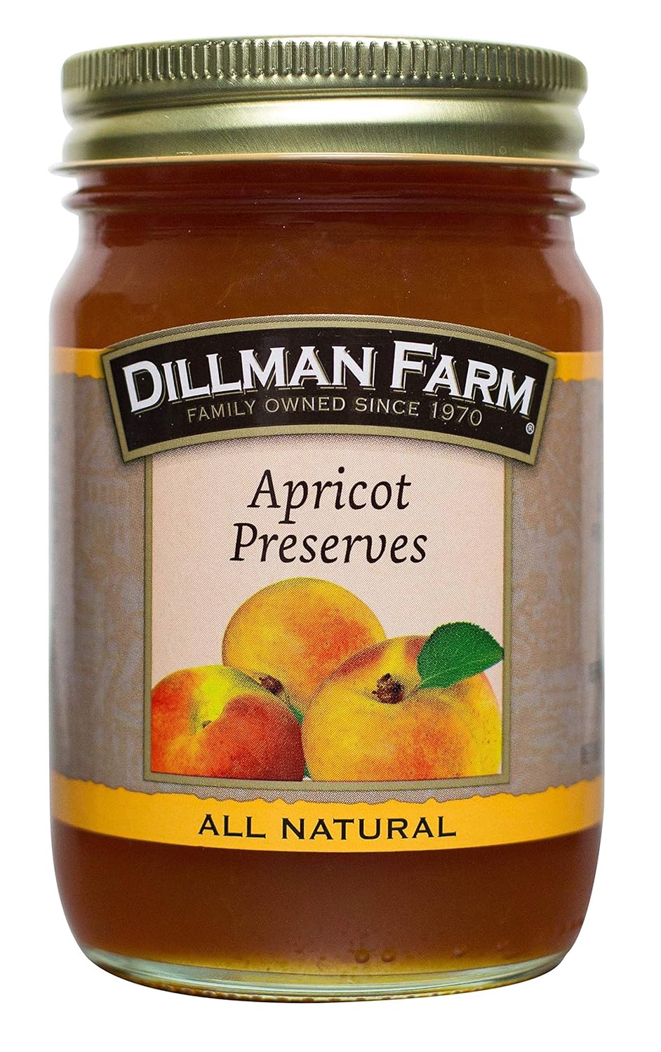 Dillman Farm Apricot Preserves, 16oz (Pack of 6)