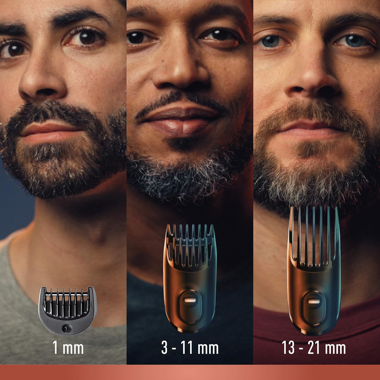 King C. Gillette Cordless Beard Trimmer Kit for Men Electric Razor for Men with Lifetime Sharp Blades Includes 3 Interchangeable Hair Clipper Combs - Image 5