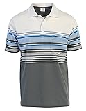 Gioberti Mens Striped Polo Shirt with Pocket - Yarn