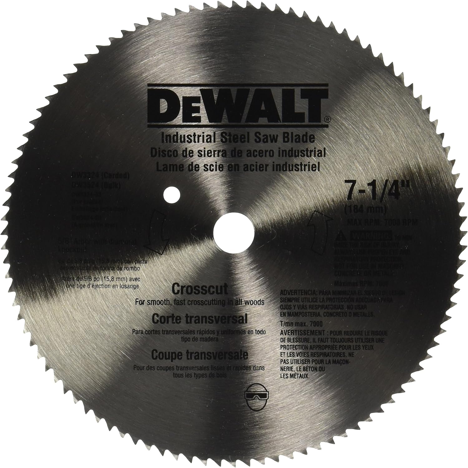 Amazon.co.jp Industrial Steel Circular Blade71/4" 100T STEEL BLADE