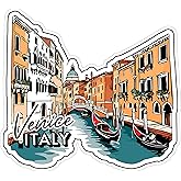 Venice Italy Sticker 4 Inch City Travel Souvenir Destination - Waterproof Vinyl Decal for Laptop Water Bottle Car Tumbler - Durable Aesthetic Long-Lasting Stickers for Adults ID44990