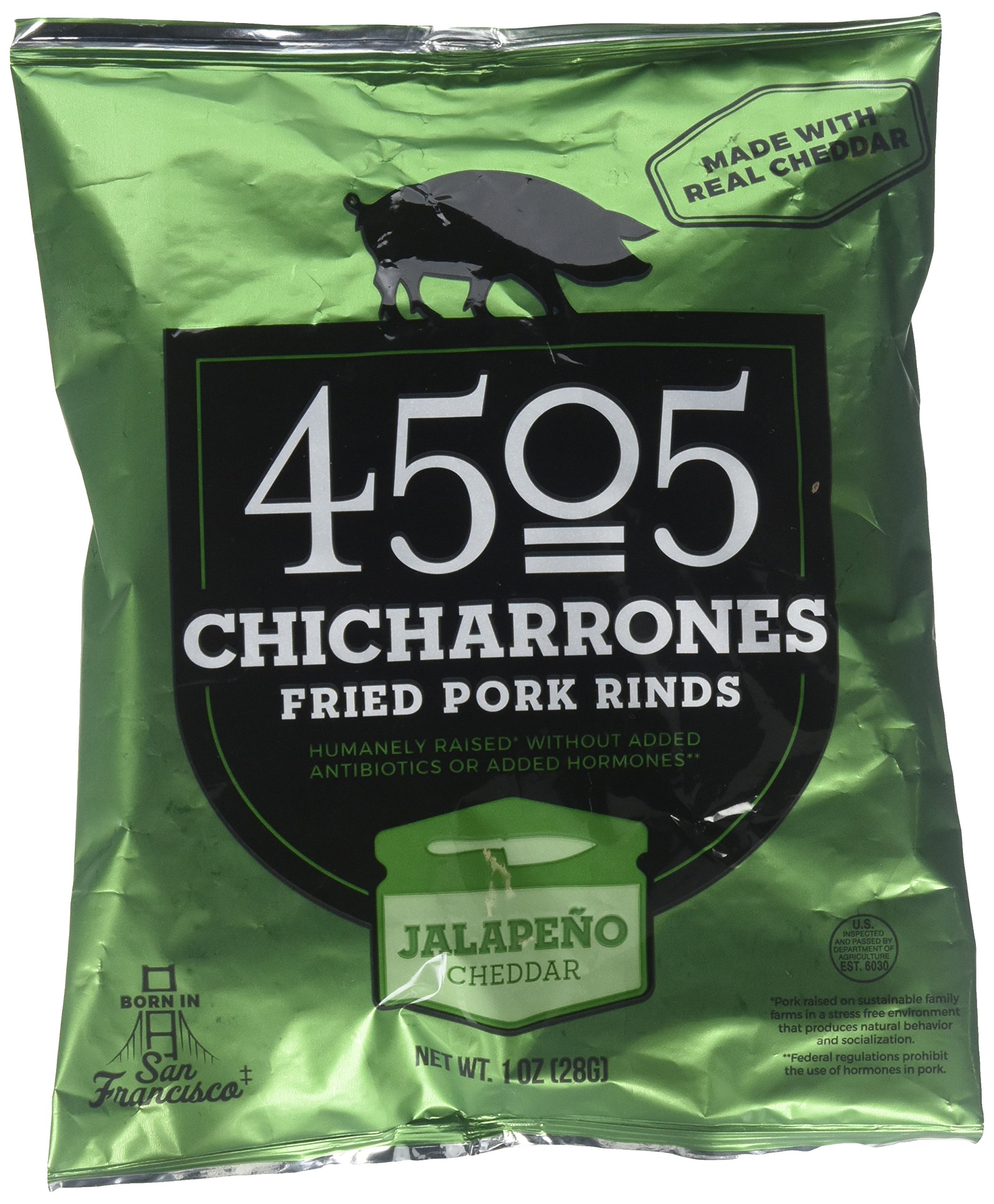 Epic Artisanal Pork Rinds, Sea Salt & Pepper, 2.5 ounce, 4