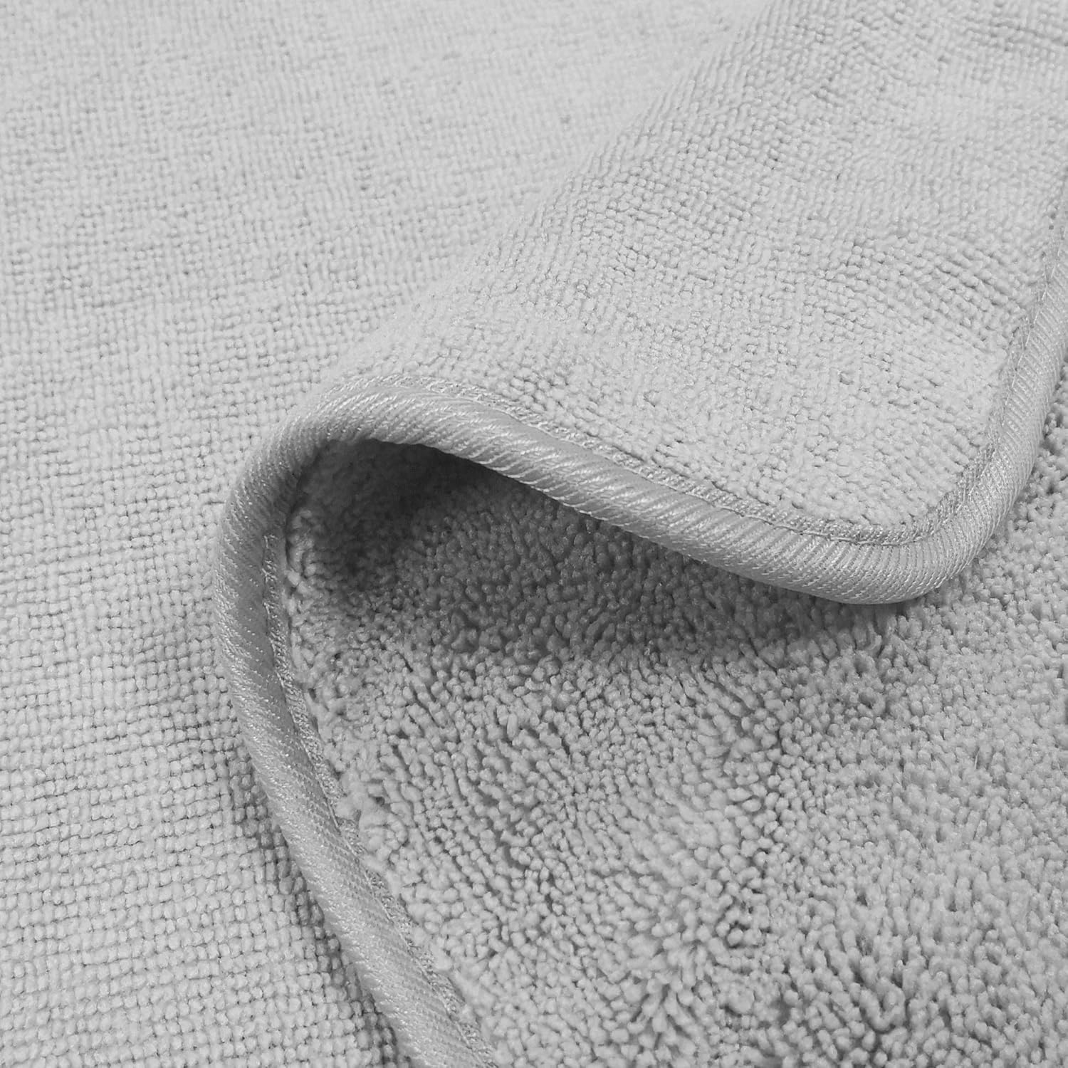 Polyte Quick Dry Lint Free Microfiber Bath Sheet, Set of 2 (Gray, 35x70): Kitchen & Dining