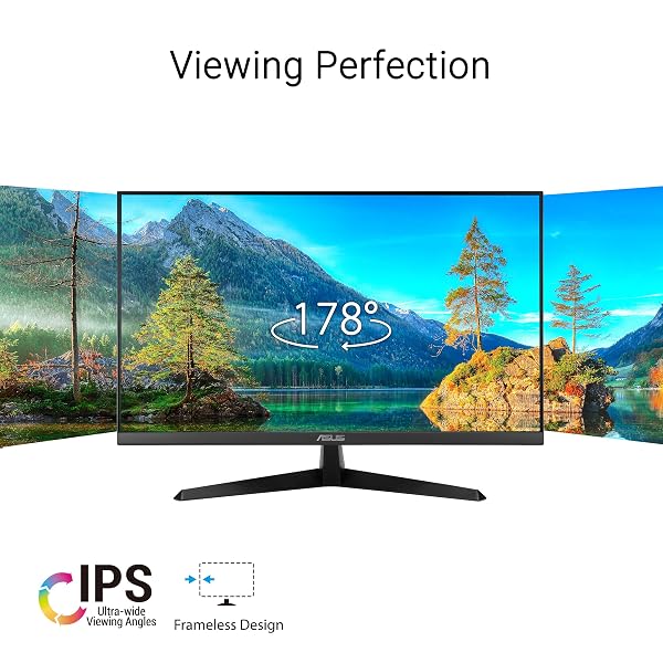ASUS 27” 1080P EYE CARE MONITOR (VY279HGR) – FULL HD, IPS, 120HZ, 1MS, ADAPTIVE SYNC, FOR WORKING AND GAMING, EYE CARE PLUS, BLUE LIGHT FILTER, FLICKER FREE, SMOOTHMOTION, DISPLAYWIDGET, 3 YR WARRANTY