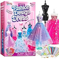 Picture of Klever Kits 400+PCS Fashion Design Crafts for Kids, Art and Crafts, DIY Sewing Kits with 3 Mannequins for Girls Aged 8-12, Birthday Presents, Toys fot Kids
