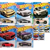 Hot Wheels Matchbox Nissan 1:64 Scale Bundle Set for Collectors, Enthusiasts, Multicolor