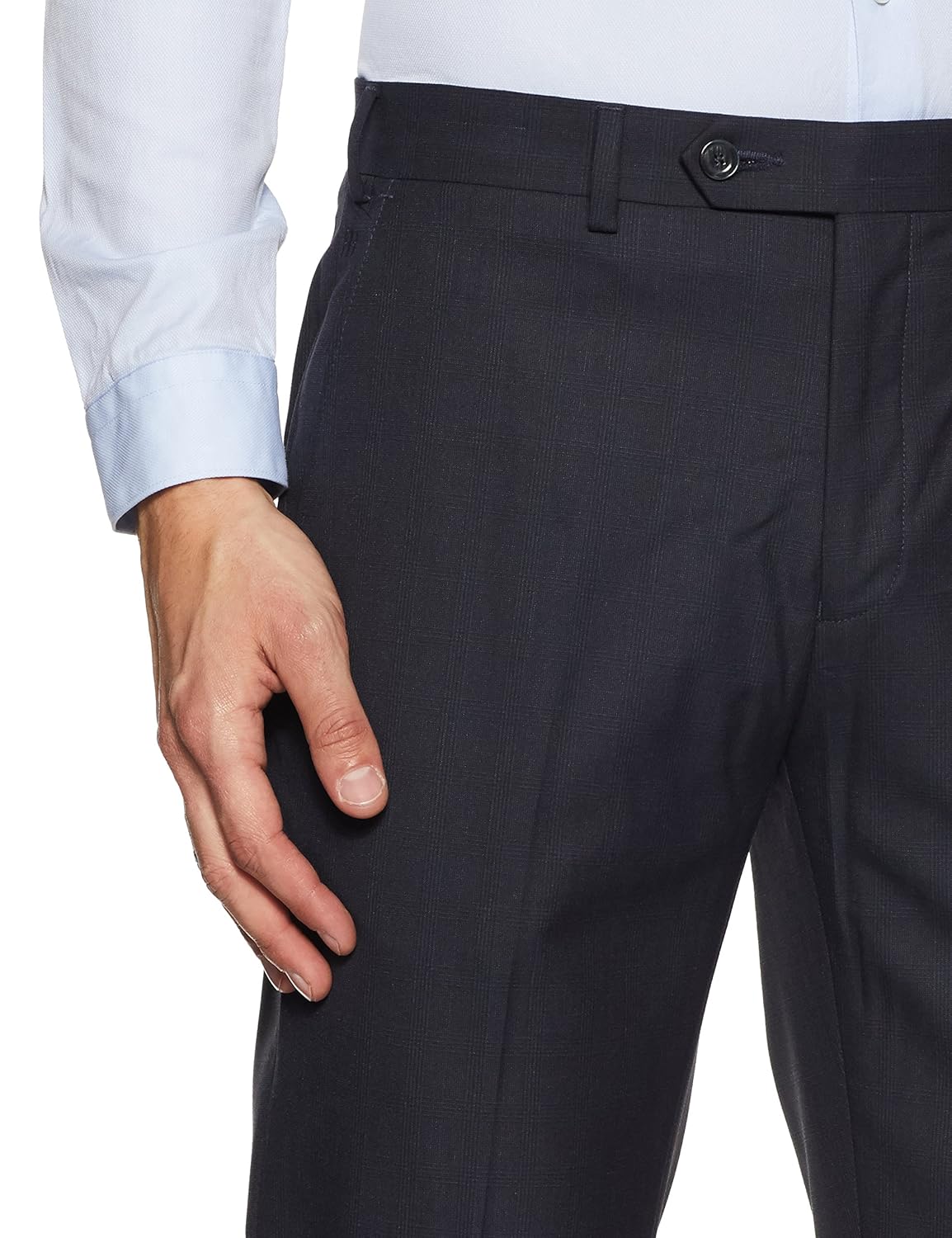 raymond men's relaxed fit formal trousers