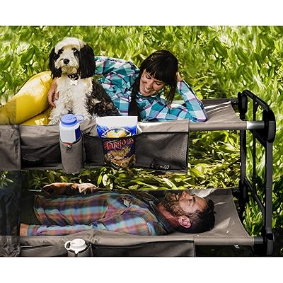 Buy Disc O Bed Large Cam O Bunk 2 Person Bench Bunked Double Camping Bunk Bed Cot With 2 Side Organizers Tan Online In Turkey B084z6pzqz