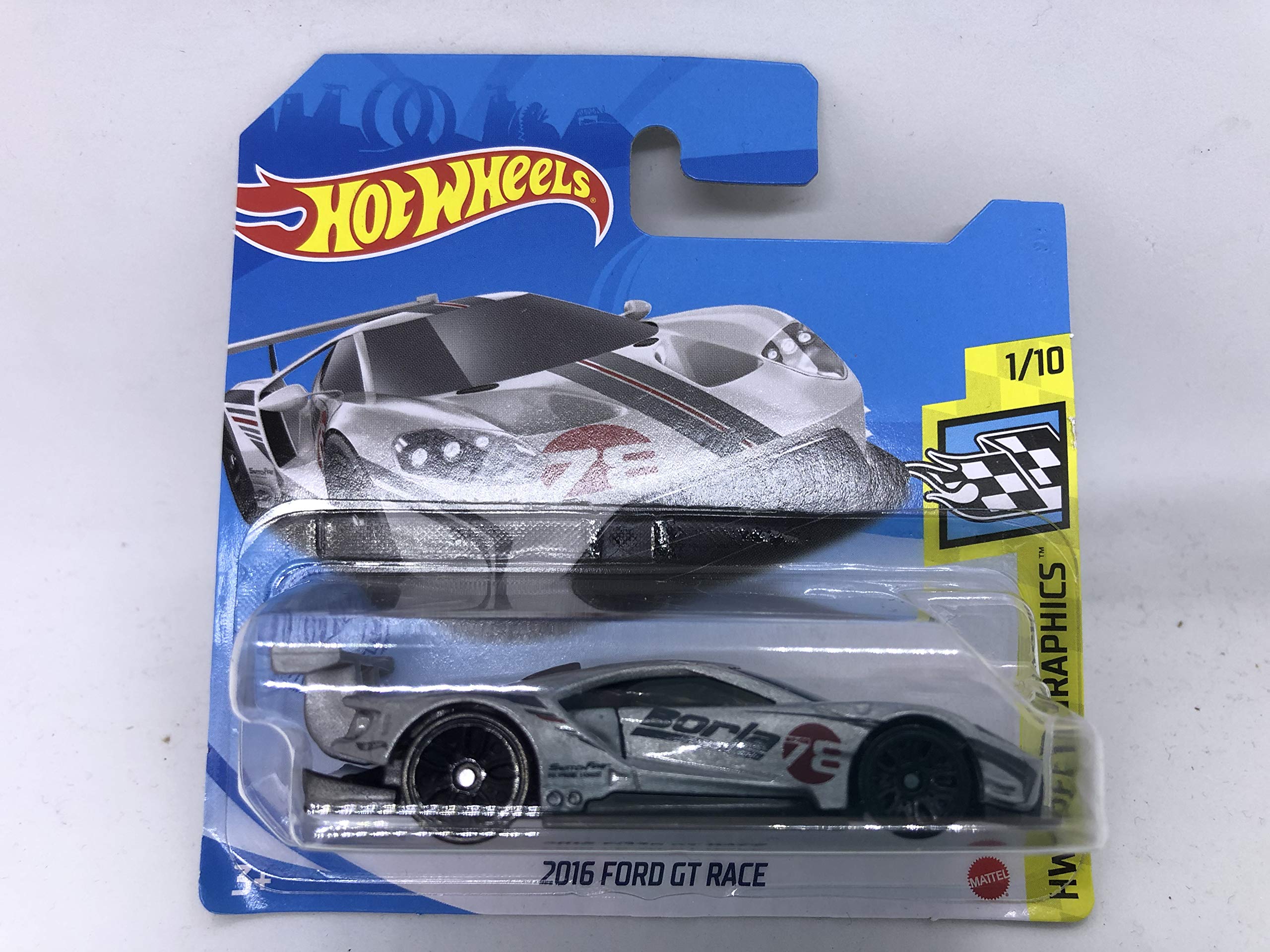 2016 Ford GT Race Metallic Silver Hot Wheels 2021 67/250 (Short Card)
