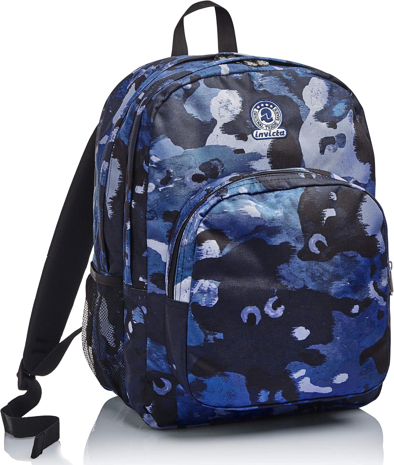 Invicta Backpack, STRONG CAMO Eco-friendly Knapsack Book Bag, One Size for Teen Girls&Boys, Large Capacity
