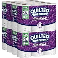 Quilted Northern Ultra Plush Toilet Paper, Pack of 48 Double Rolls (Four 12-roll packages), Equivalent to 96 Regular…