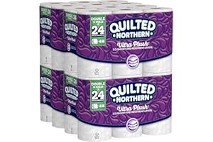 Quilted Northern Ultra Plush Toilet Paper, Pack of 48 Double Rolls (Four 12-roll packages), Equivalent to 96 Regular Rolls--Packaging May Vary
