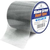 KING MOUNTAIN Grey Window Screen Repair Tape,3inX20FT Heavy Duty Screen Repair Kit for Window Screen and Screen Door Tears Holes,Strong Adhesive &amp; Waterproof Window Screen Patch