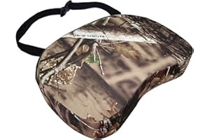 AUSCAMOTEK Portable Hunting Seat Cushion, Lightweight Waterproof Padded Cushion for Hunting, Camping, Stadium, Fishing, Outdoor Sports Woodland Brown Camo