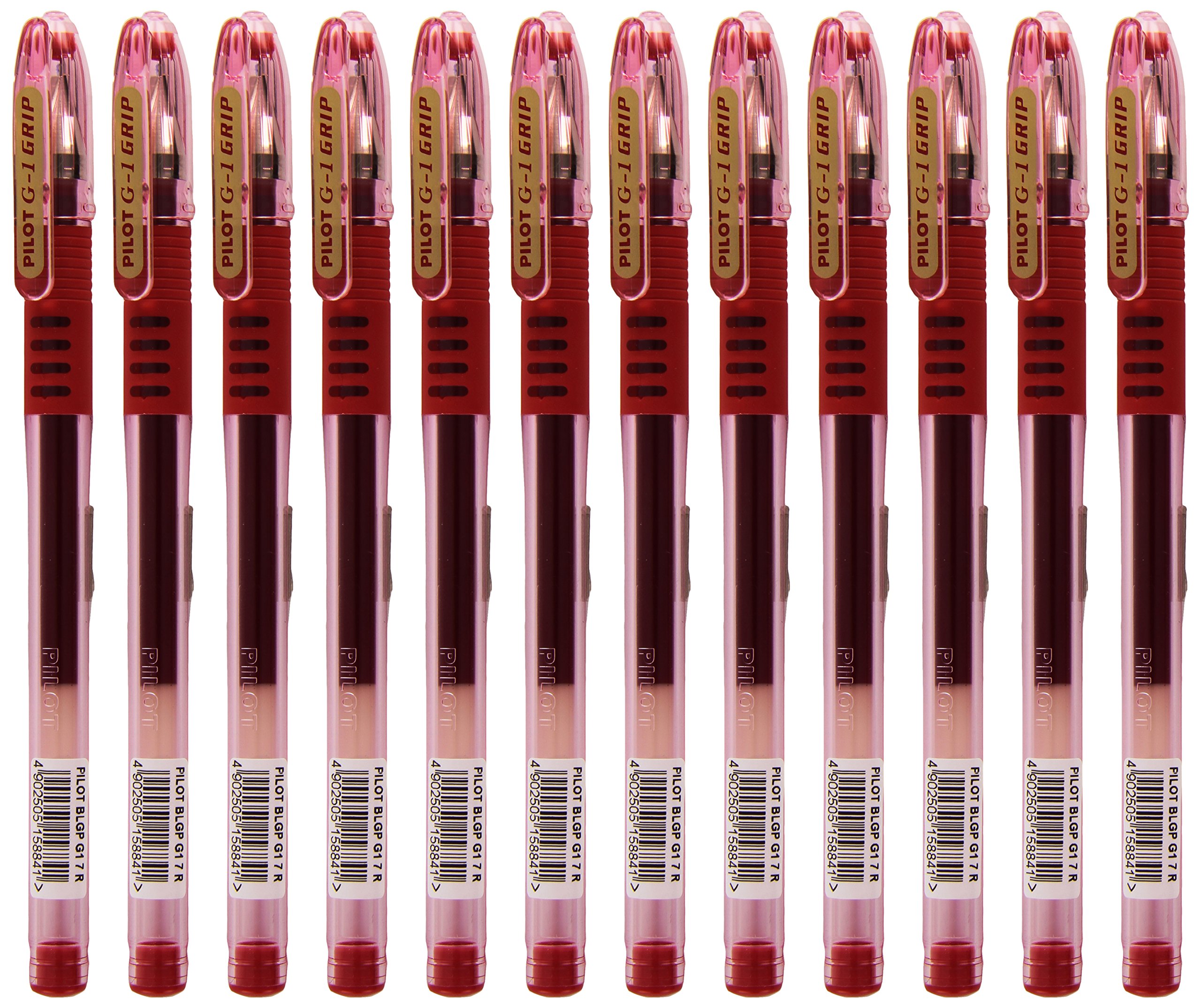 G107 Grip Gel Rollerball 0.7 mm (Pack of 12) - Red