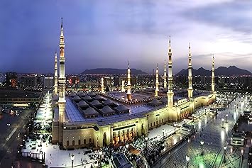 Islamic Mosques Mosque Of The Holy Prophet Saw Madina Munawara Saudi Arabia Islamic Mosque Poster 12 X 18 Inch Without Frame Amazon In Home Kitchen