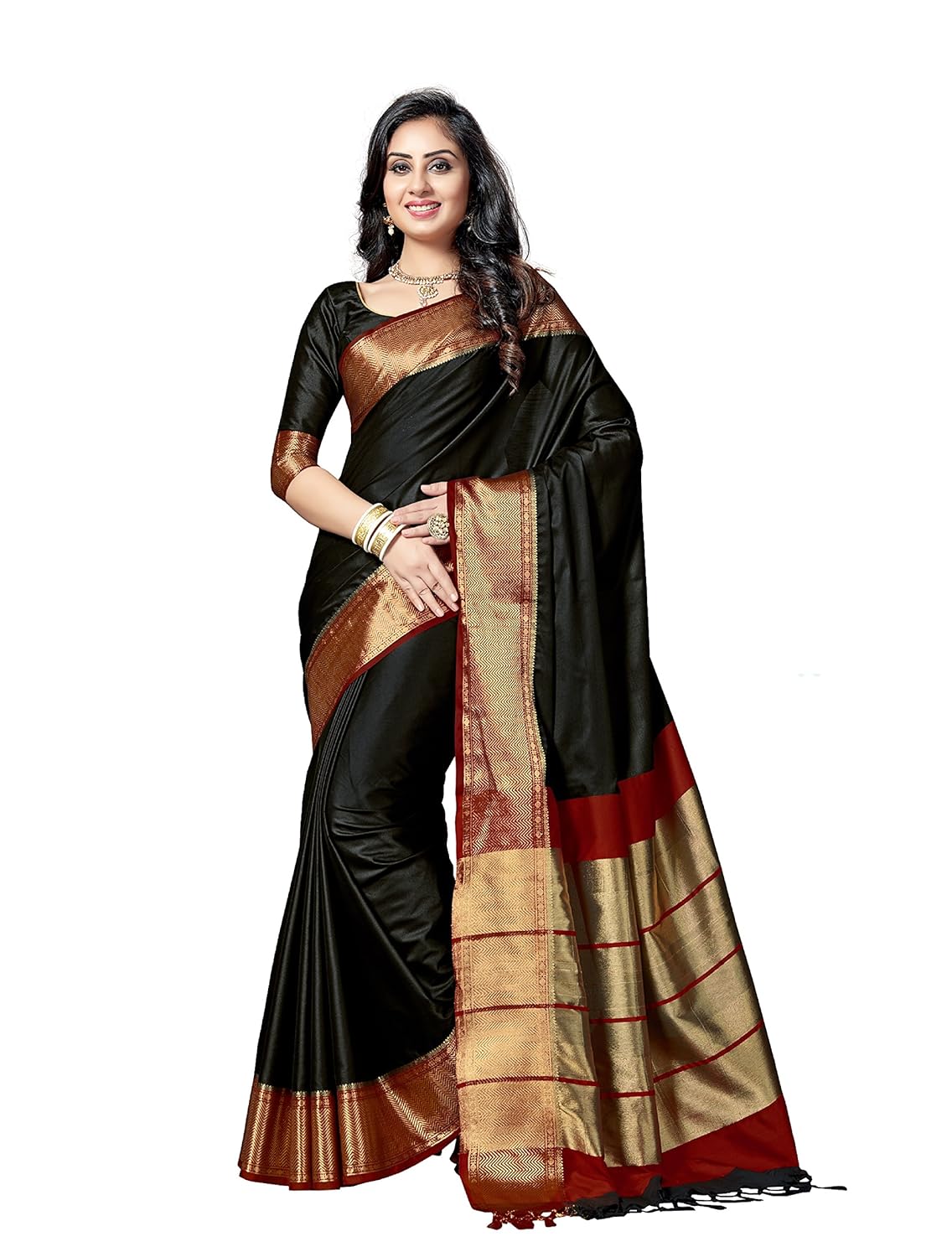 Black kanjivaram saree Outlet