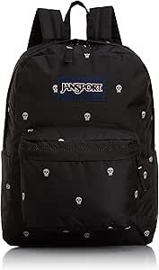 JanSport Superbreak Backpack - 1550cu in Black Pop Skulls, One Size
