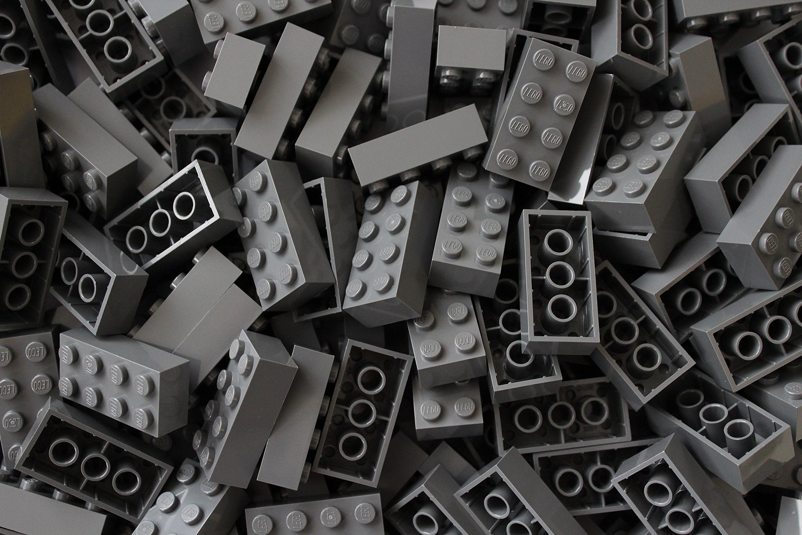LEGO Bricks: Dark Grey 2x4. Part 3001 (X 25)