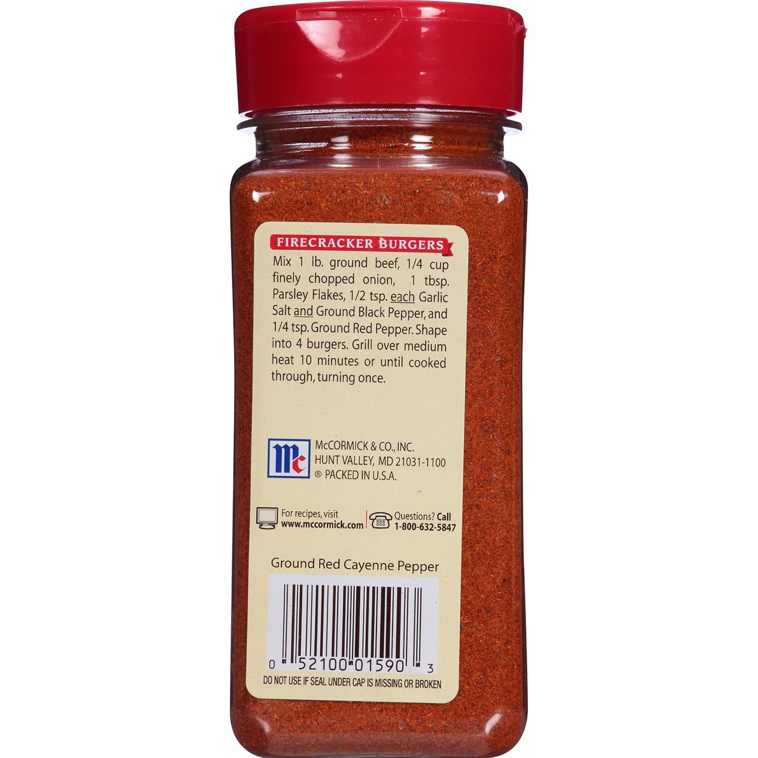 Mccormick Cayenne Pepper Nutrition Facts Nutrition Pics