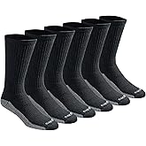 Dickies Men's Dri-Tech Original Moisture Control Crew Socks, Available in M-XXL (6, 12, 18 Pairs)