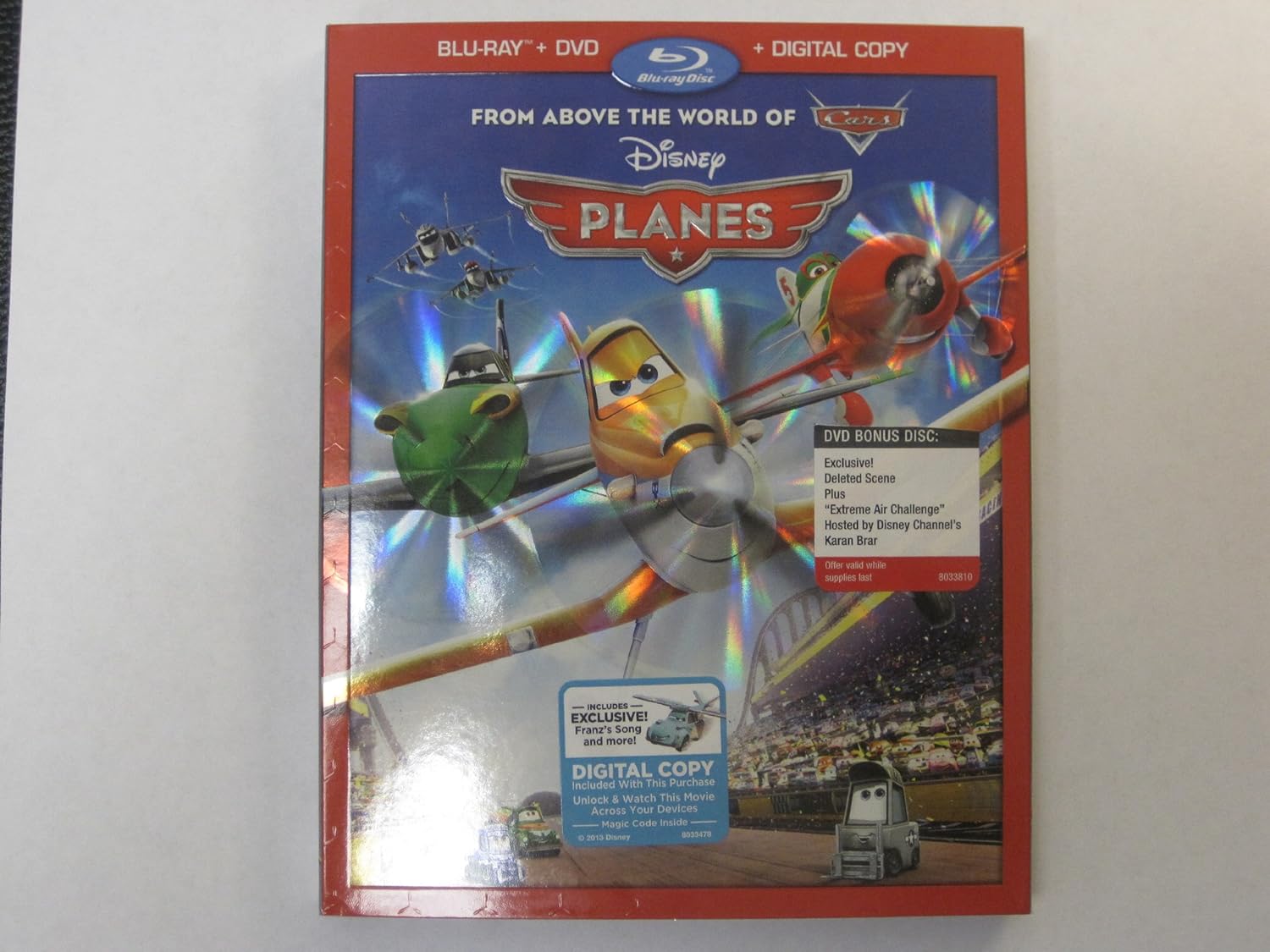 Amazon Com Disney Planes Exclusive 2 Disc Combo Pack Blu Ray Dvd Digital Copy And Franz S Song Movies Tv