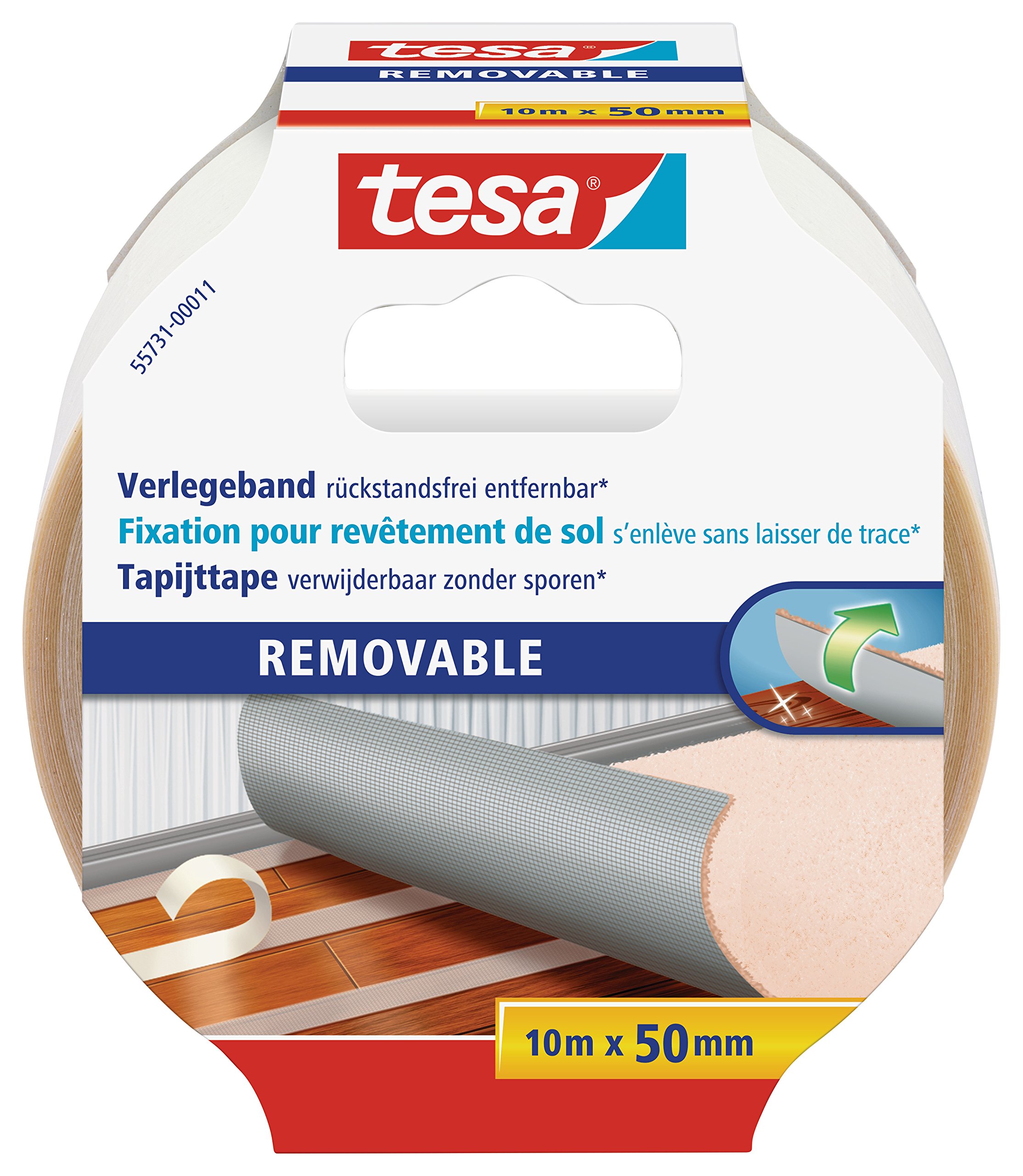 tesa Flooring Tape Residue-Free Removal