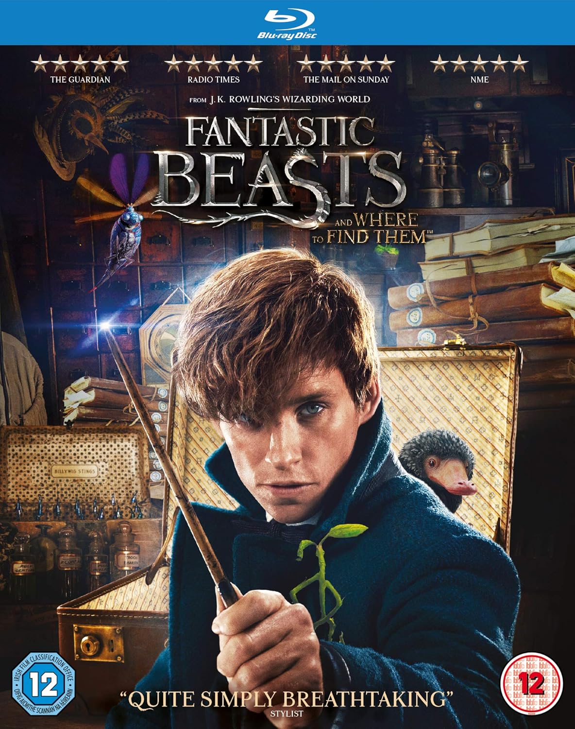 Amazon Com Fantastic Beasts And Where To Find Them Blu Ray Digital Download 16 Eddie Redmayne Katherine Waterston Dan Fogler Movies Tv