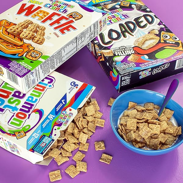 CINNAMON TOAST CRUNCH BREAKFAST CEREAL, CRISPY CINNAMON CEREAL, GIANT SIZE, 27 OZ
