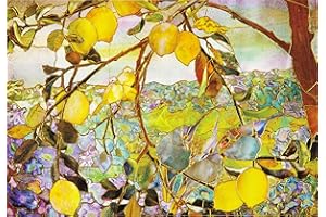 Tiffany Lemon Tree Note Cards (14 cards, 15 self-sealing envelopes)