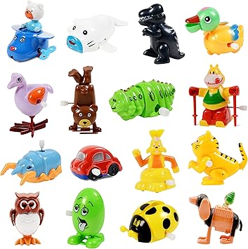 Nunki Toy Wind Up Toy,16 Pack Assorted 