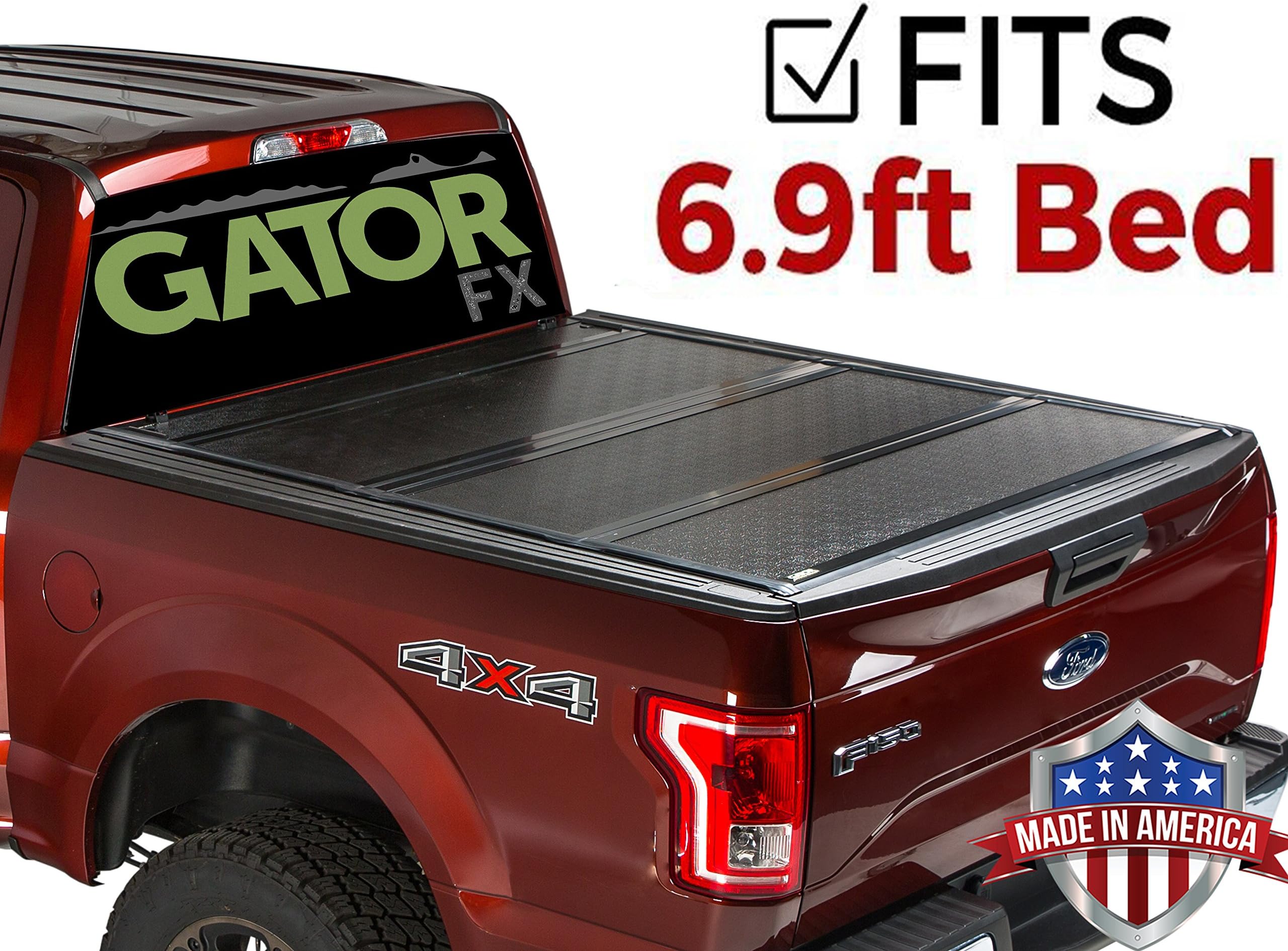 Gator FX Hard Folding Tonneau Truck Bed Cover 2008-2016 Ford Super Duty F250 F350 6.9 FT Bed