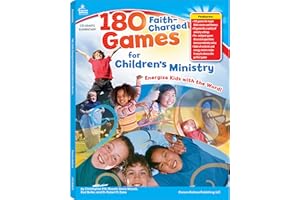 Carson Dellosa 180 Faith-Charged Bible Games, Activity Book With 100 Biblical Stories With 80 Sunday School Crafts for Kids, Trivia, Team Building Skills, Outdoor Activities, and More