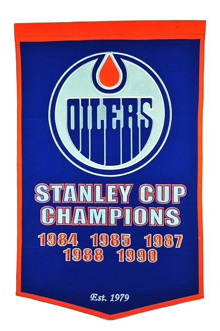 Amazon Com Winning Streak Nhl Edmonton Oilers Men S Banner