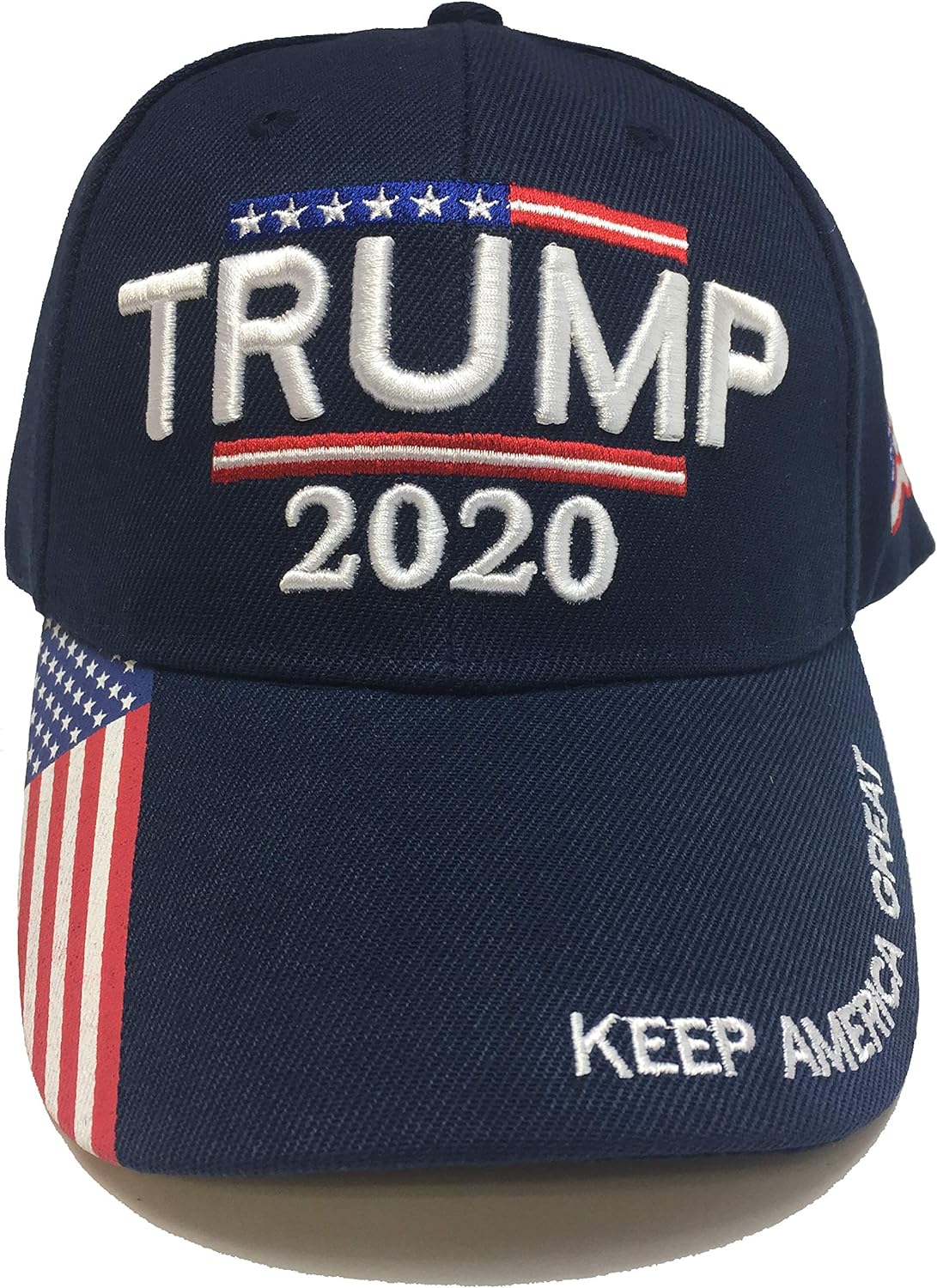 Trump 2020 Hat - Keep America Great 3D Embroidery American Flag Donald Trump MAGA Baseball Cap - Navy: Clothing