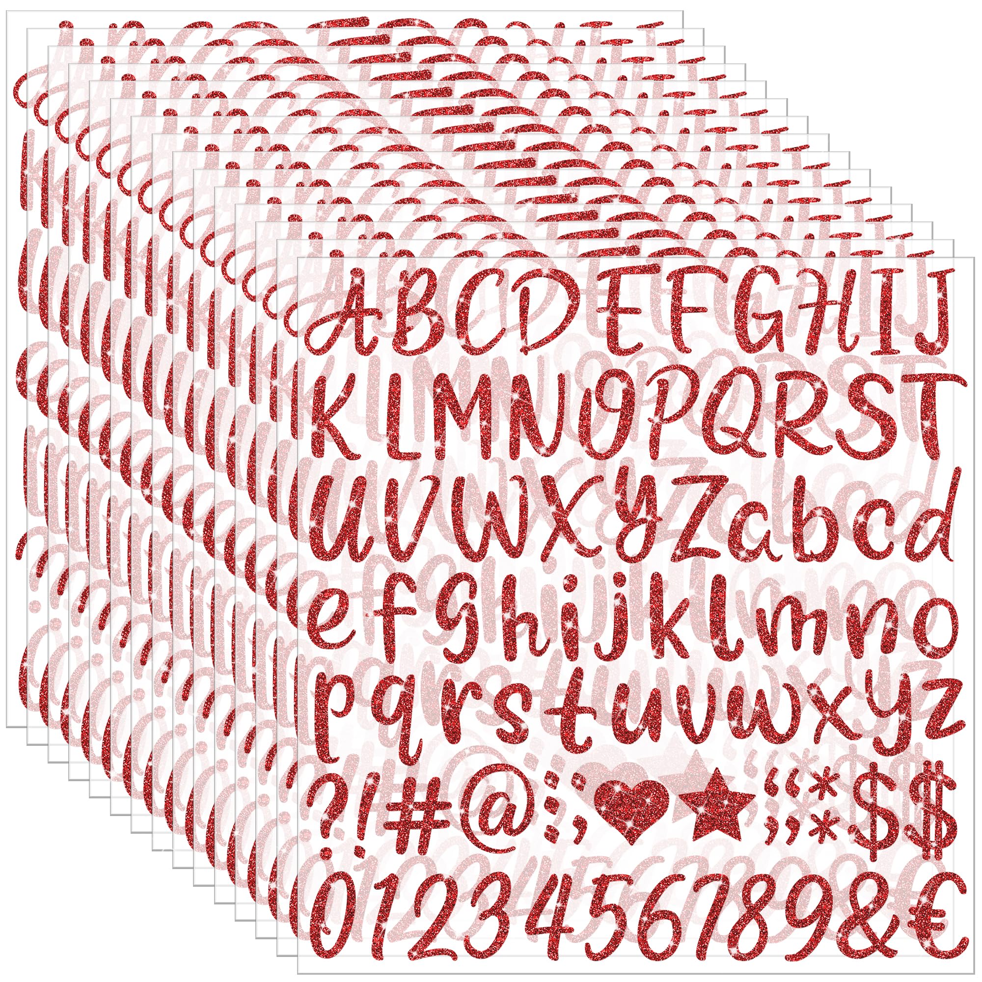 1215 PCS Letter Stickers Glitter Alphabet Stickers