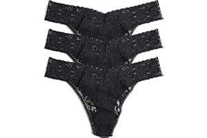 Hanky Panky, Signature Lace Original Rise Thong 3 Pack, One Size (4-14)
