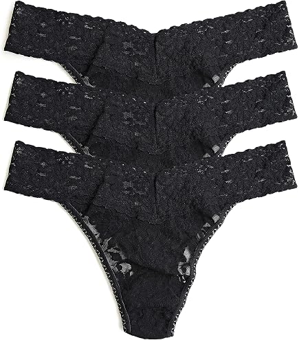 Amazon.com: hanky panky, Daily Lace Original Rise Thong, 3-pack in
