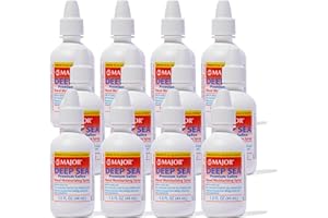MAJOR Deep Sea Saline Nasal Spray Generic for Ocean Nasal Moisturizing Spray 1.5 oz per Bottle Pack of 12 Bottles