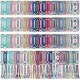 Henoyso Woven Friendship Bracelets Bulk Adjustable Braided String Nepal Bracelets String with Sliding Knot Closure Gift for Women Girls Birthday Party Camp Favor