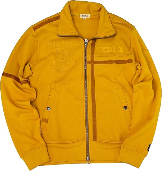 Amazon Co Jp アビレックス Avirex テーピング スタンドジップ トラックジャケット ジャージ M 64イエロー 服 ファッション小物