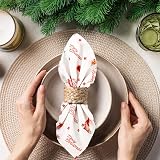 Utopia Kitchen Gnommies White Cloth Napkins 12 Pack 18x18 Inches view 8